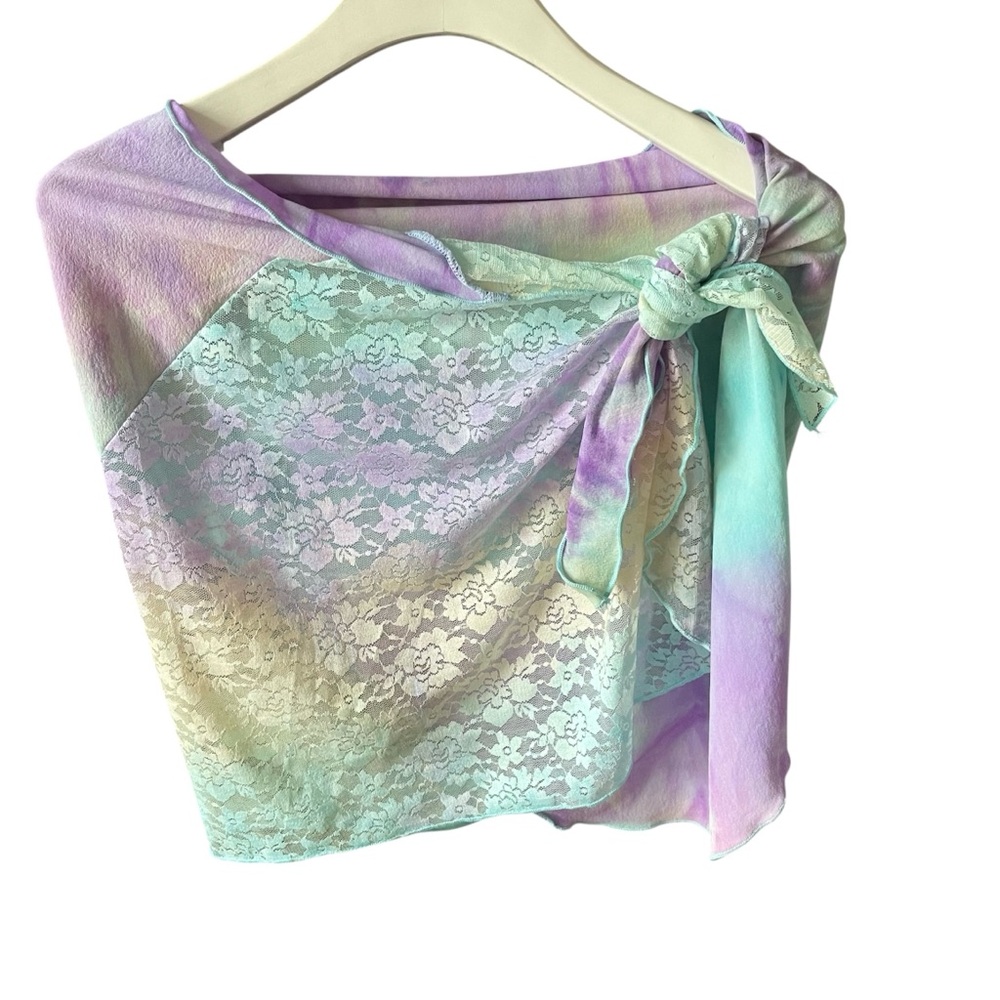 Endless Sun Pastel Tie-Dye Lace Sarong